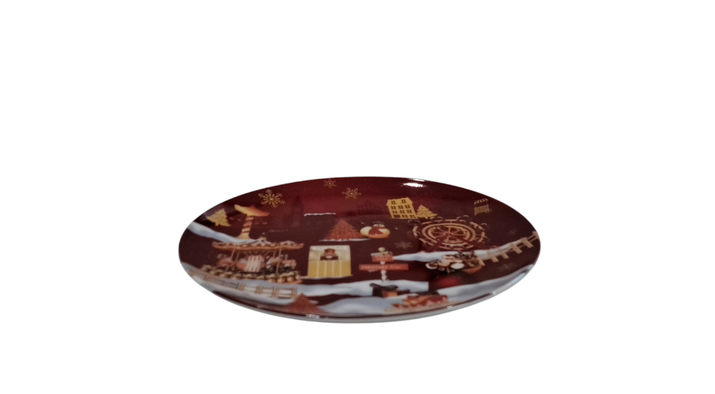 Piatto in ceramica natalizio