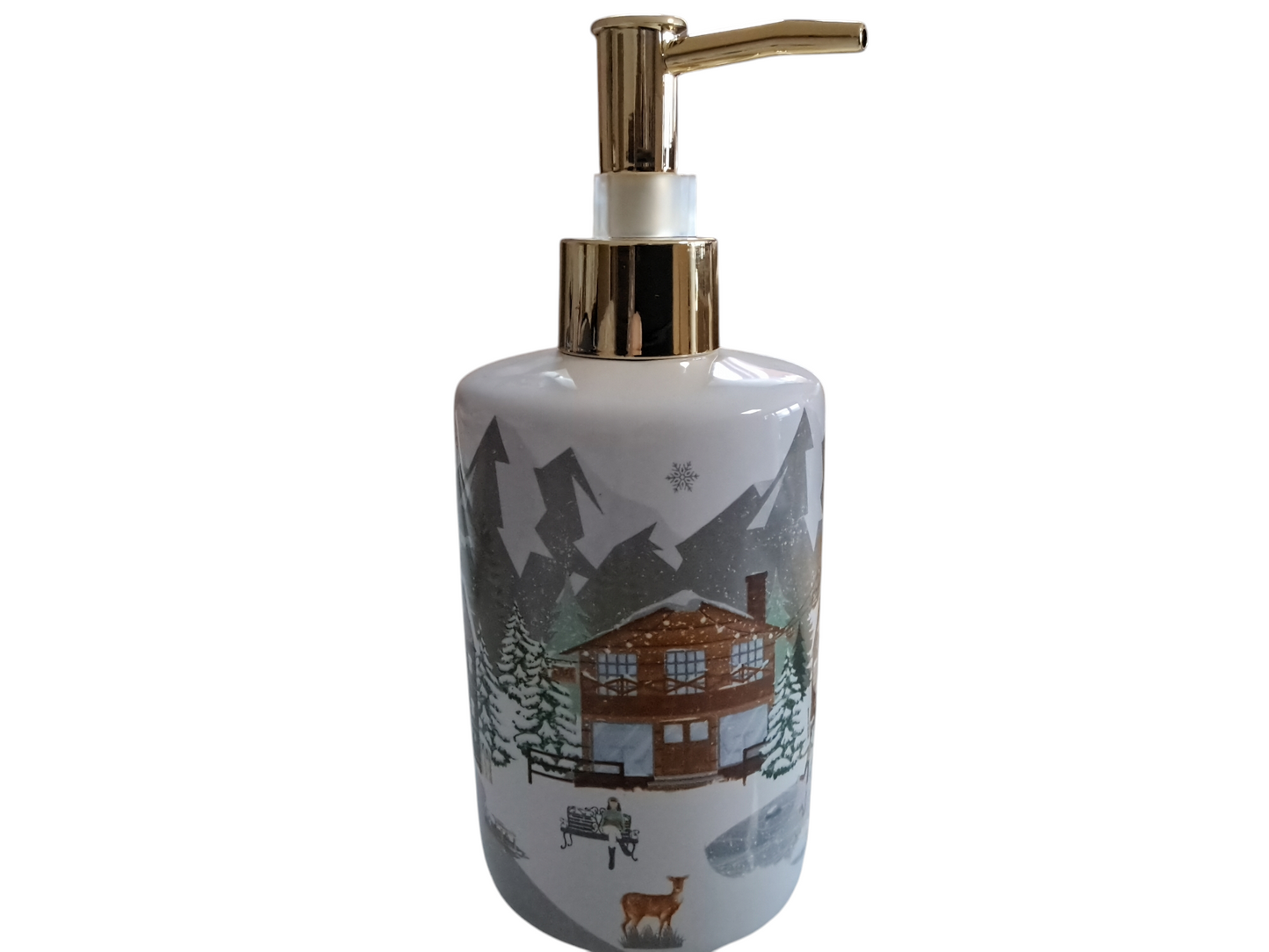 Dispenser per sapone in ceramica