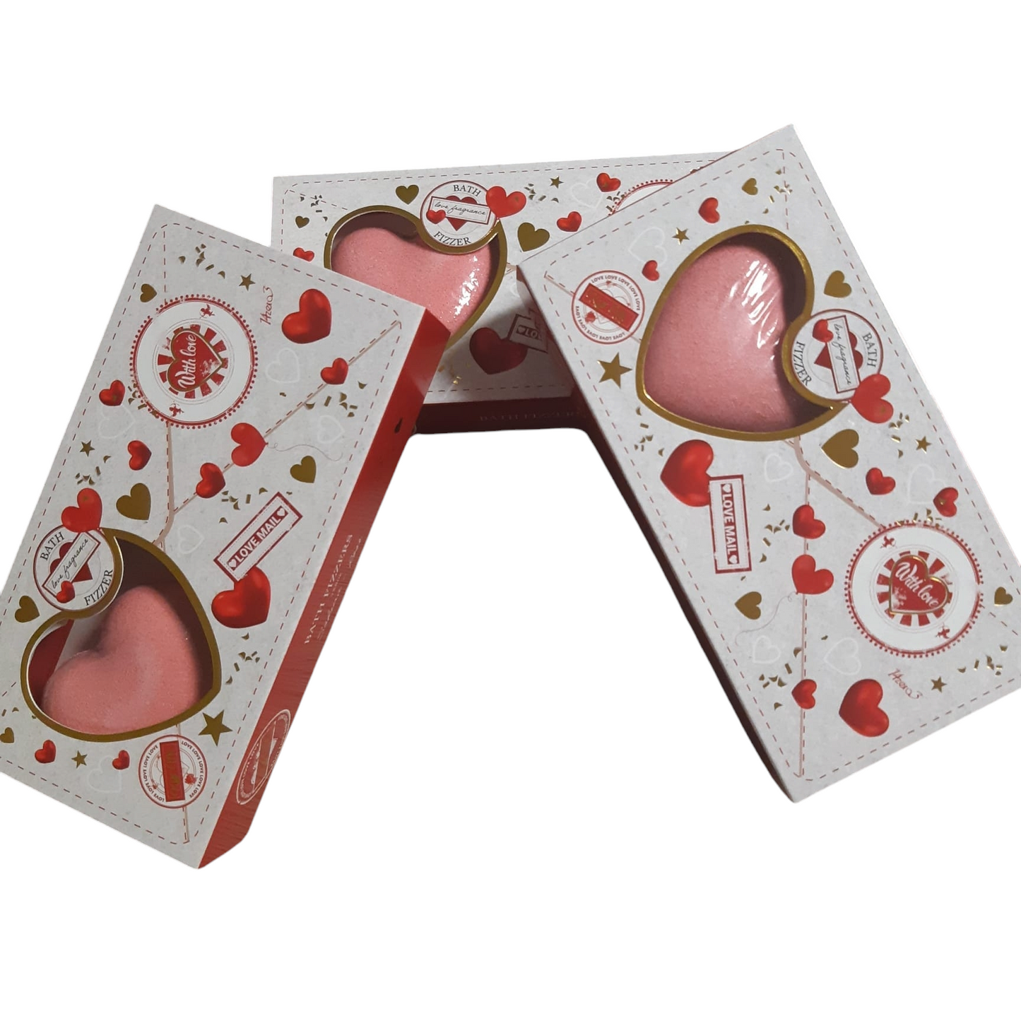 Bombe da bagno a cuore