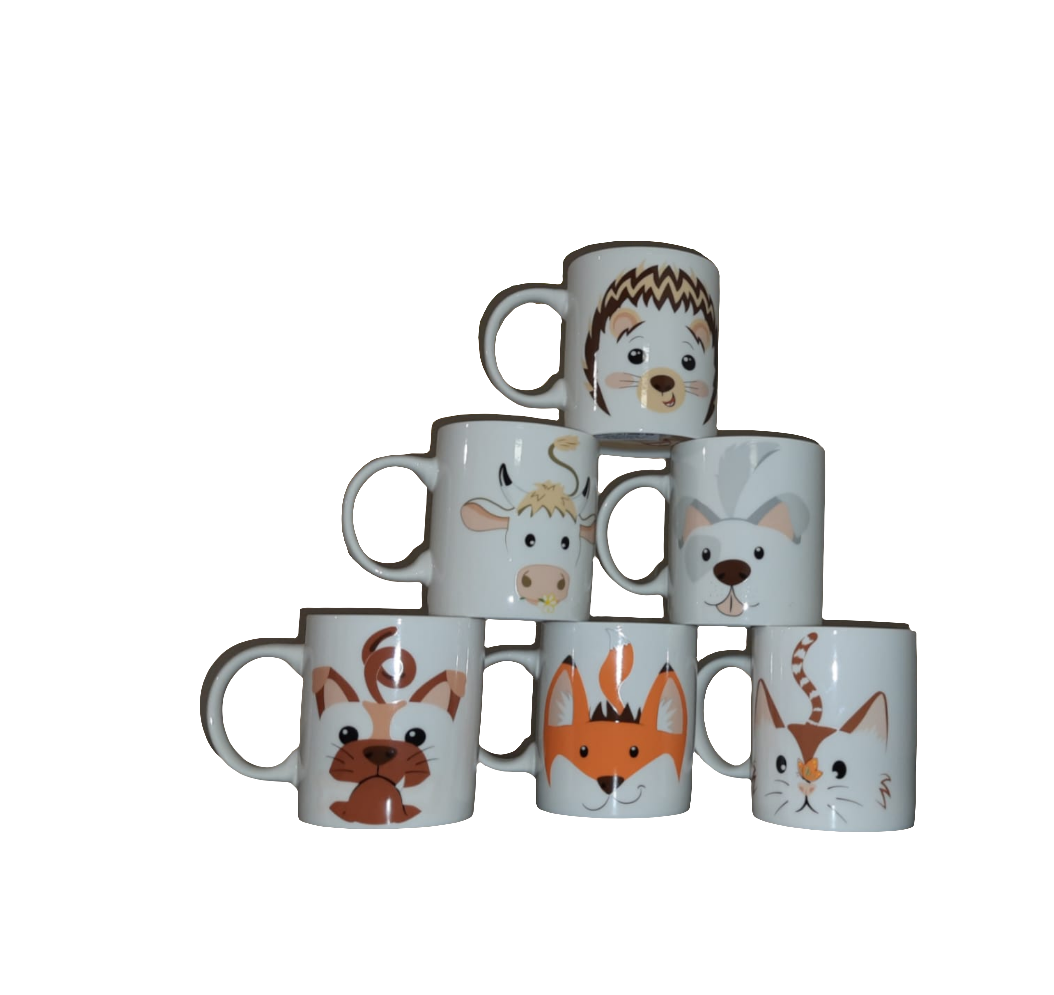 Tazza in porcellana con animaletti