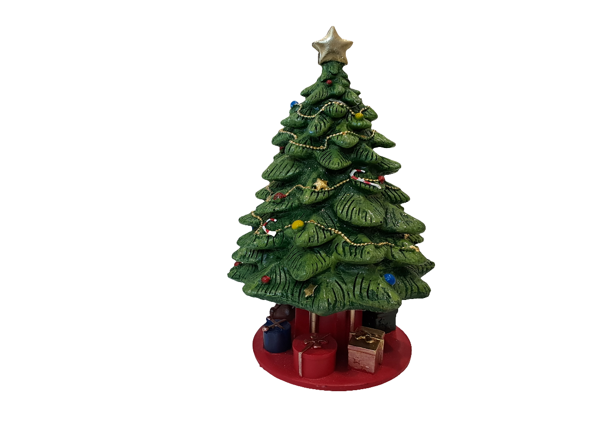 Carillon albero di Natale in ceramica